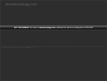 Tablet Screenshot of aboutsociology.com